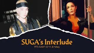 Halsey & BTS SUGA (슈가) - SUGA's Interlude Color Coded lyrics 가사 歌詞 [HAN/ROM/ENG]