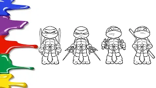 New Ninja Turtles Coloring Pages