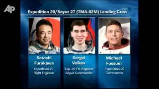 Raw Video: Soyuz Undocks, Lands in Kazakhstan