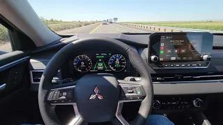 A Demo of the 2022 Mitsubishi Outlander Steering Assist Feature