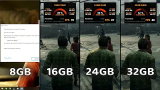 How Much Ram Do You Need For The Last Of Us Part 1? | 8GB vs 16GB vs 24GB vs 32GB Ram | ft. RTX 3070