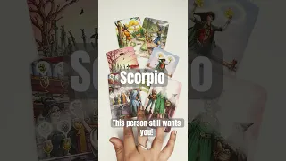 SCORPIO ♏️ THIS PERSON IS DESPERATE TO TALK TO YOU! 😱❤️ #tarot #scorpio #scorpiotarot #tarotreading