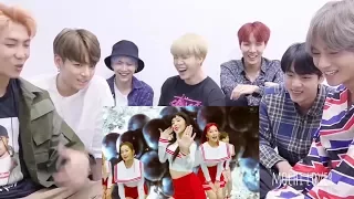 BTS reacting to REDVELVET RED FLAVOR