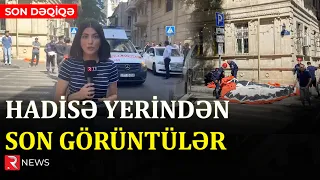 Bakının mərkəzində təhlükəli anlar RTV-nin müxbiri xəbər verir