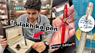 Bought India’s Most Expensive Pen 🖊 | First Time On YouTube | Stationery |Itansh Vlogs