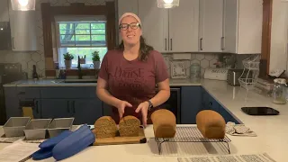 Freshly milled wheat basic bread dough