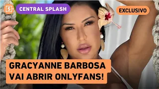 BOMBA! Gracyanne avisa que vai entrar no OnlyFans e revela proibição de Belo: 'Me impedia'