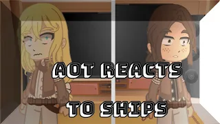 AoT reacts to ships! (Part 4 - YumiKuri and EreHisu) | Gacha club