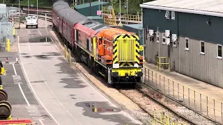 Very Rare haulage 08785 Clarence hauling the Millbrook Meander through the freight only terminal PT3