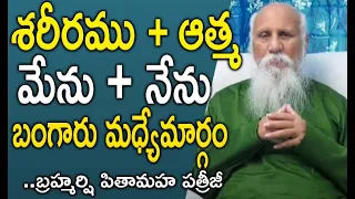 Body + soul, I + I...the middle way to gold | Patriji Messages | PMC Telugu