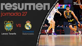 Lenovo Tenerife - Real Madrid (72-59) RESUMEN | Liga Endesa 2021-22