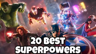 The 20 BEST SUPERPOWERS Ever - Ranked Worst To Best