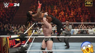 WWE 2K24 - Roman Reigns vs Sheamus 😱 | Undisputed WWE Championship Match | RTX 4050™ [4K60]