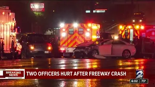 2 HPD officers injured in multi-vehicle crash in southeast Houston, police say