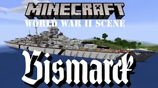 Let's Play MineCraft Creative! World War II (Bismarck fullsize)