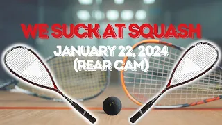 Amateur Squash Prince George, BC January 22, 2024 (Rear Court Camera)