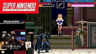 Batman Returns (1993) Super Nintendo Entertainment System (SNES) Gameplay in HD (Snes9x)