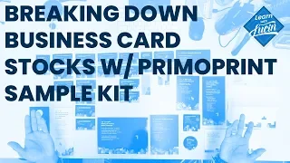 Breaking Down Business Card Stocks with Primoprint Sample Kit | Learn With Lucin