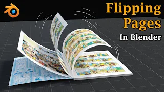 Flipping Pages: Animation In Blender | Easy Step By Step Tutorial | Books | Magazines | Diaries etc.