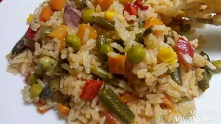 КАК ПРИГОТОВИТЬ РИС с ОВОЩАМИ с МЕКСИКАНСКОЙ СМЕСЬЮ!😋😋😋🍜