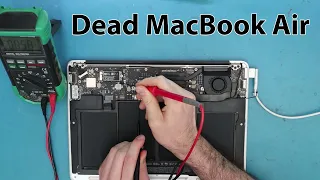 Troubleshooting and Fixing MacBook Air A1466 820-00165-A  with Orange Light No Power