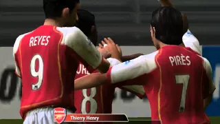 FIFA 2005 DEMO - Arsenal vs AC Milan 4 - 1 - Gameplay