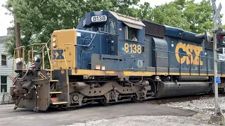 Train Derailment Involved Cars Finally Make It To Cincinnati! CSX Train Comes Around Wye In Kentucky