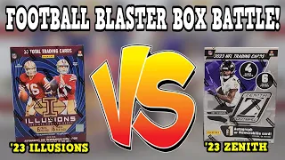 Football Blaster Box BATTLE! 2023 Panini Illusions VS Zenith Football Blaster Box Battle!