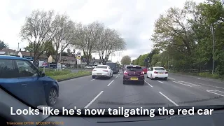 Norwich UK dashcam: Tailgating BMW driver DG63 LXD