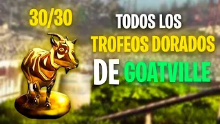 TODOS LOS TROFEOS DORADOS DE GOATVILLE - GOAT SIMULATOR | GUÍA EN ESPAÑOL