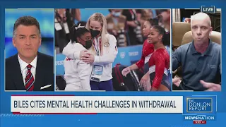 Olympic gold medalist reacts to Simone Biles' decision to drop out