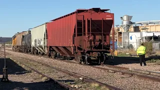 Union Pacific delivers 2 hoppers to Therm-O-Rock in Chandler AZ