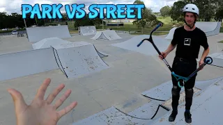 STREET VS PARK SCOOTERING!