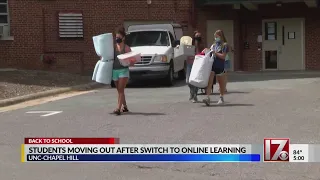 Students moving out after switch to online learning at UNC-Chapel Hill