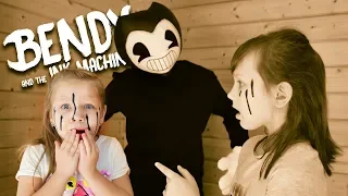 Bendy and ink machine in real life! We accidentally called him! Star vs Bendy! Funny video