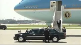 RAW: President Obama Lands at MSP Airport, Greets Crowd