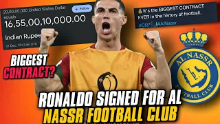 Cristiano Ronaldo Signed For Al Nassr Club 😳 Biggest Contract in Football History