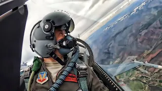 U.S. F-16 Fighting Falcon (Viper) • Inflight Cockpit Vid