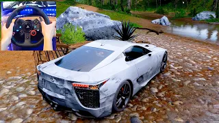 Rebuilding a Lexus LFA - Forza Horizon 5 Logitech g29 Gameplay