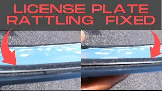 How to fix your license plate from Rattling when you have a Subwoofer in the Trunk