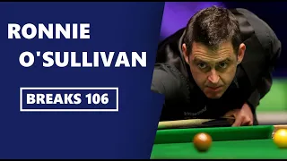 106  Breaks Ronnie O'Sullivan vs Thepchaiya Un Nooh   Northern Ireland Open 2020