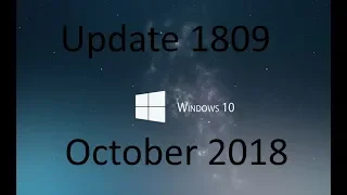 Вышло последнее обновление Update 1809 Windows 10