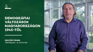 Demográfiai változások magyarországon 1945-től | Gulyás Csaba