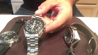 Watches size comparison - Panerai, Omega & Tudor