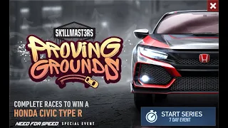 NFS No Limits: "SK1LL MAST3RS Proving Grounds Event".. HONDA Civic Type R - Day 4..