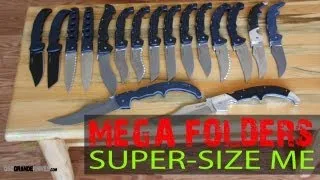 Cold Steel Mega Folding Knife Shootout (Bad to the Bone!) | OsoGrandeKnives
