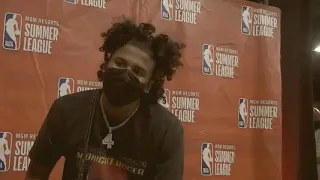 Jalen Green: "I'm just happy there's fans; and, I got Rockets across my chest. A real NBA team."