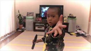 Enter the Ryusei (5year old) - Bruce Lee's style nunchaku& acting-