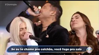 TIERRY E LUÍSA SONZA CHORAM AO CANTAR "GRAVETO" EM HOMENAGEM A MARÍLIA MENDONÇA NO DOMINGÃO