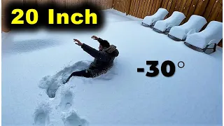 Biggest SNOW STORM In Toronto Canada 😲 | How We Managed In This Snow Storm?